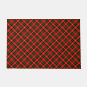 MacKintosh tartan red green plaid Doormat