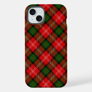 MacKintosh tartan red green plaid iPhone 15 Plus Case