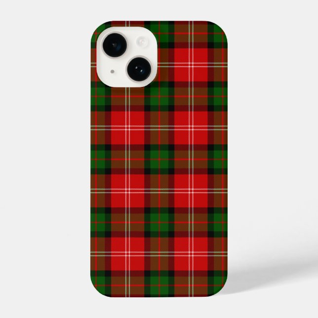 MacKintosh tartan red green plaid iPhone Case (Back)