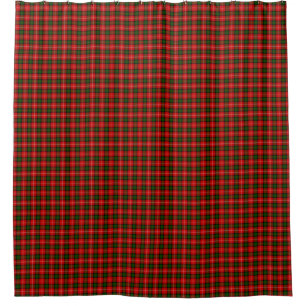MacKintosh tartan red green plaid Shower Curtain