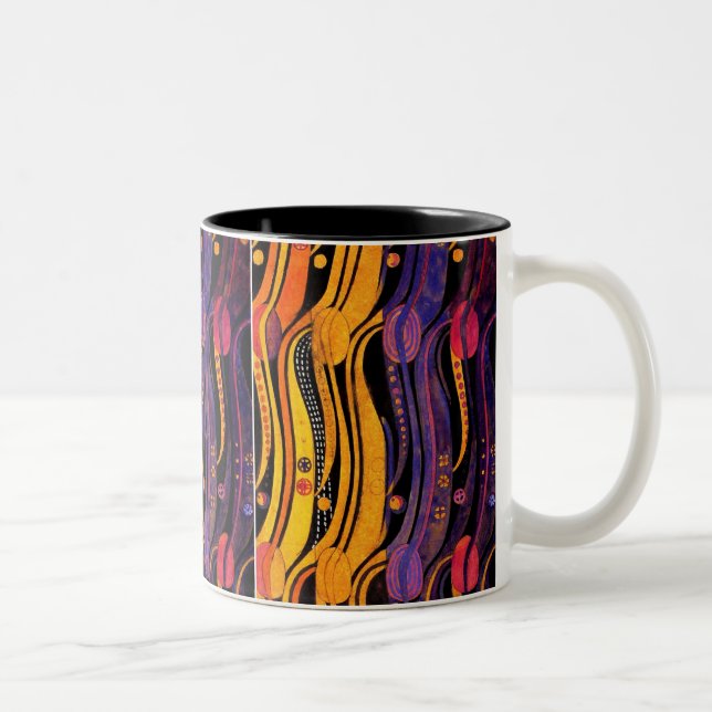 Mackintosh: Tulips Design Two-Tone Coffee Mug (Right)