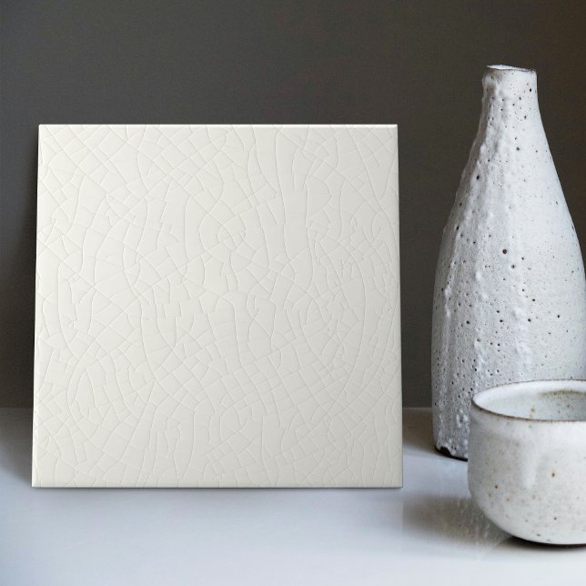 Mackintosh White Glazed Crackled Wall Decor Ceramic Tile (Creator Uploaded)