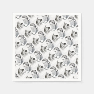 Macksie-and-Santa-LARGE Napkin