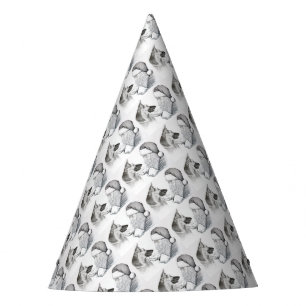 Macksie-and-Santa-LARGE Party Hat
