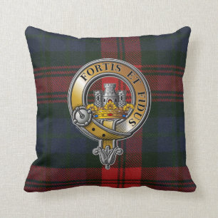 MacLachlan Tartan & Badge Cushion