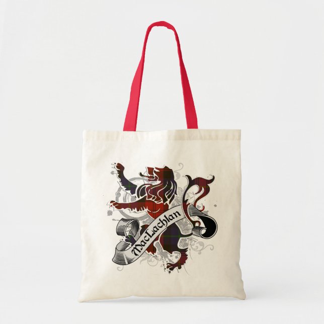 MacLachlan Tartan Lion Tote Bag (Front)