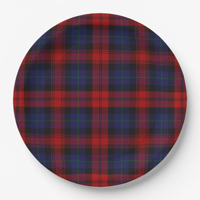 MacLachlan Tartan Paper Plate (Front)