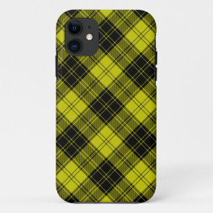 MacLachlan tartan yellow black plaid iPhone 11 Case