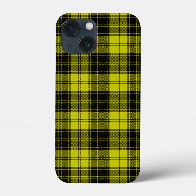 MacLachlan tartan yellow black plaid Case-Mate iPhone Case (Back)
