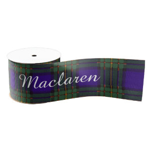 Maclaren clan Plaid Scottish tartan Grosgrain Ribbon