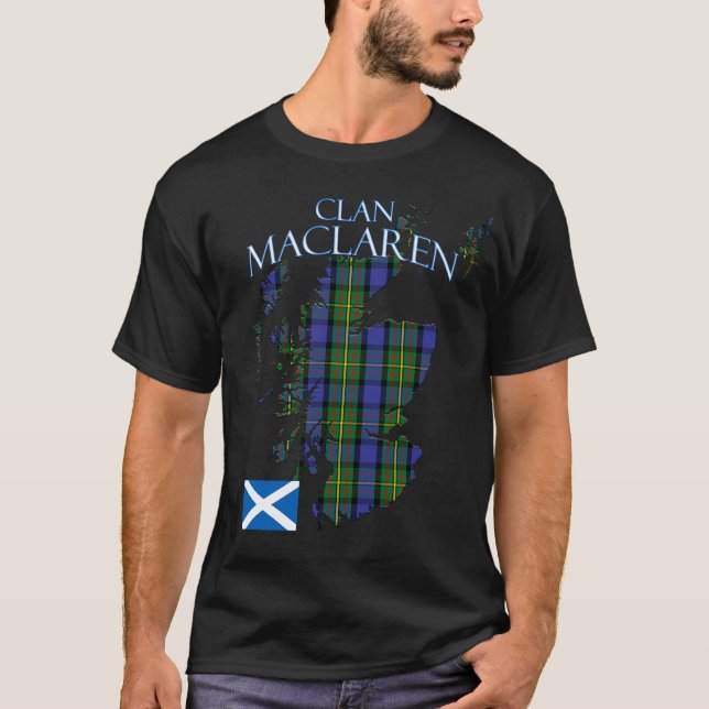 MacLaren Scottish Clan Tartan Scotland T-Shirt (Front)