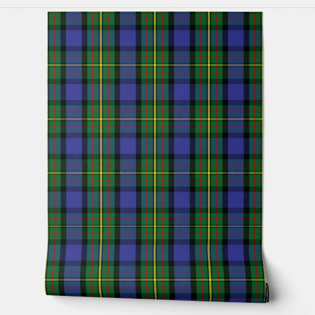 MacLaren Tartan Plaid Scottish Clan Wallpaper (Unrolling)