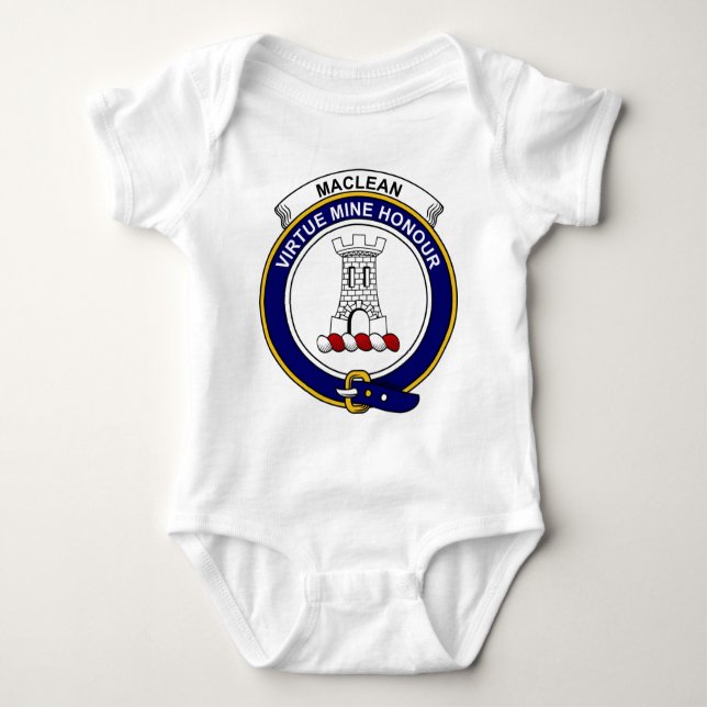 MacLean Clan Badge Baby Bodysuit (Front)