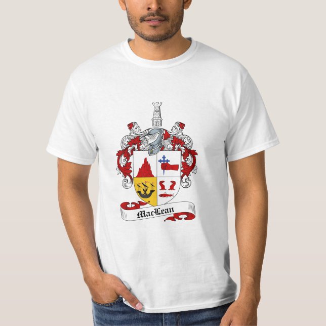 Maclean Family Crest - Maclean Coat of Arms T-Shirt (Front)