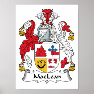 MacLean Family Crest Poster