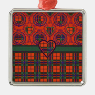 Maclean of Duart Scottish tartan Metal Tree Decoration