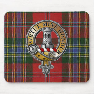 MacLean Tartan & Badge Mouse Pad