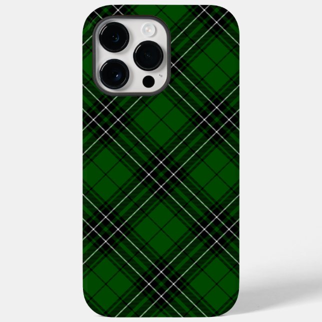 MacLean Tartan Green and Black Plaid Case-Mate iPhone Case (Back)