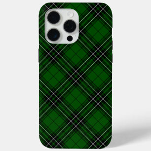MacLean Tartan Green and Black Plaid iPhone 15 Pro Max Case