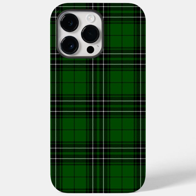 MacLean Tartan Green and Black Plaid Case-Mate iPhone Case (Back)