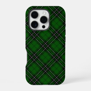 MacLean Tartan Green and Black Plaid iPhone 16 Pro Case