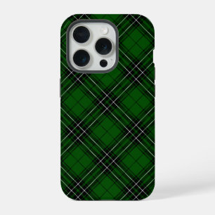 MacLean Tartan Green and Black Plaid iPhone 15 Pro Case