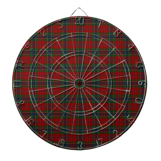 Maclean Tartan Scottish Modern MacLean of Duart Dartboard (Front)