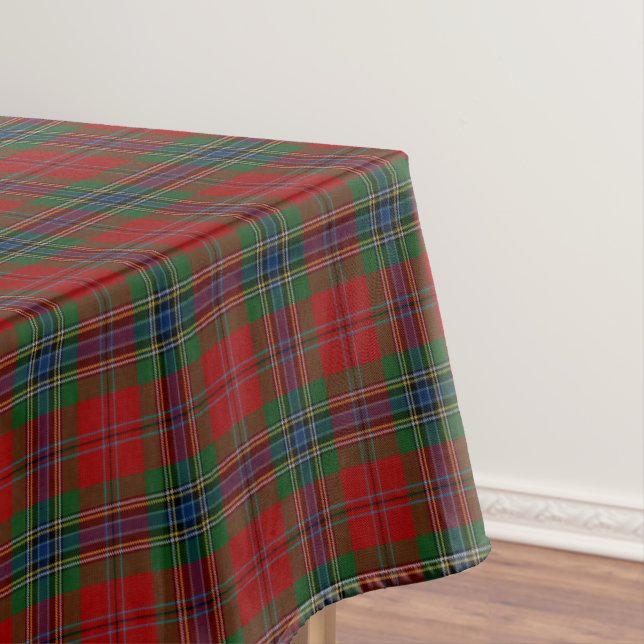 Maclean Tartan Scottish Modern MacLean of Duart Tablecloth (In Situ)
