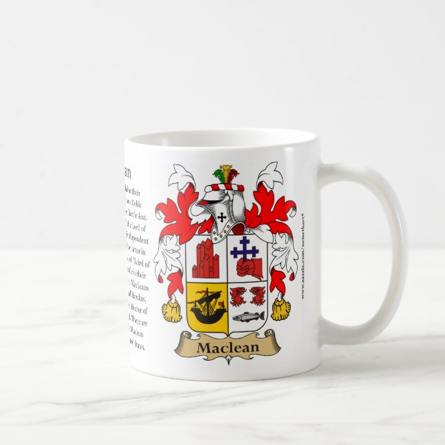 Maclean, the Origin, the Meaning and the Crest Coffee Mug (Right)