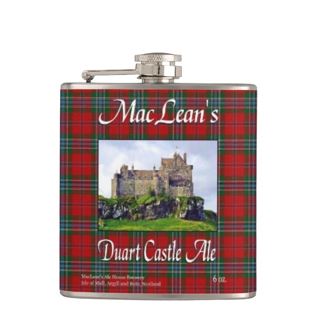 MacLean's Duart Castle Ale Hip Flask (Front)