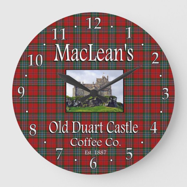 MacLean's Old Duart Castle Coffee Co. Wall Clock (Front)