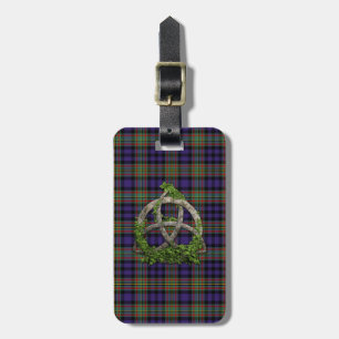 MacLellan Tartan And Celtic Trinity Knot Luggage Tag