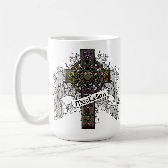 MacLellan Tartan Cross Coffee Mug (Left)