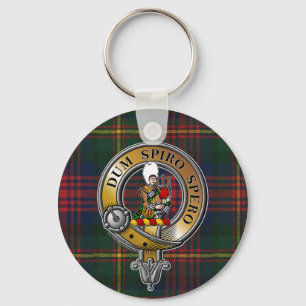 MacLennan Tartan & Badge Key Ring