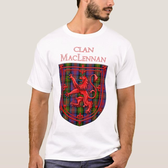 MacLennan Tartan Scottish Plaid Lion Rampant T-Shirt (Front)