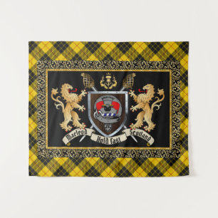 Macleod Clan Badge & Motto w/Lions  Tapestry