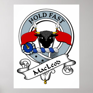MacLeod Clan Badge Poster