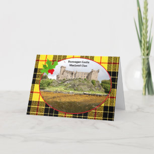 MacLeod Clan's Dunvegan Castle & Tartan Christmas  Holiday Card