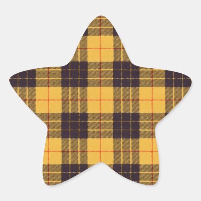 Macleod of Lewis & Ramsay Plaid Scottish tartan Star Sticker (Front)