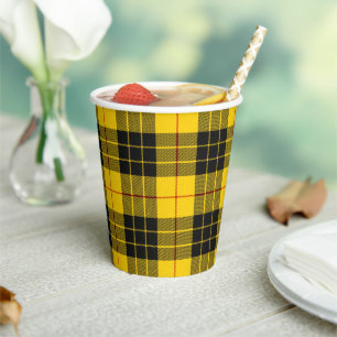 MacLeod Scottish Clan Tartan Paper Cups