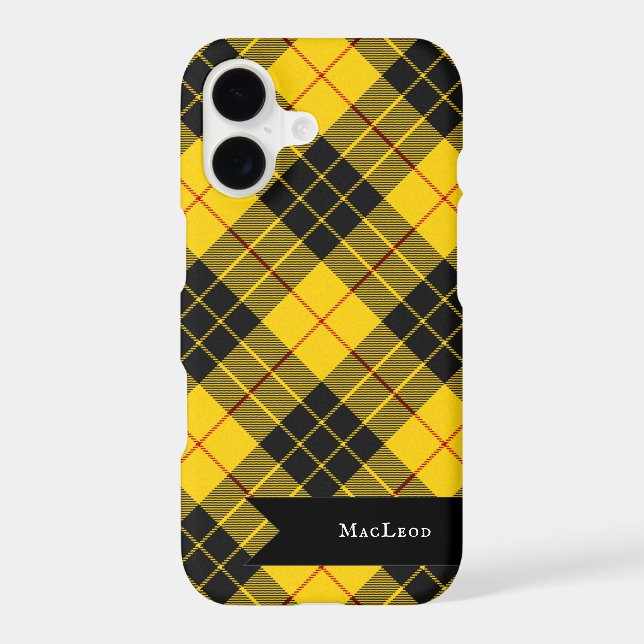 MacLeod Scottish Clan Tartan Plaid Pattern (Back)