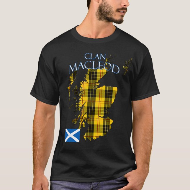 MacLeod Scottish Clan Tartan Scotland T-Shirt (Front)