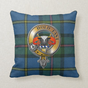 MacLeod Tartan & Badge Cushion