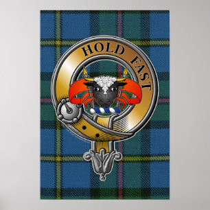 MacLeod Tartan & Badge Poster