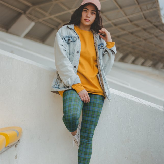 MacLeod Tartan Blue Green  Leggings (Creator Uploaded)