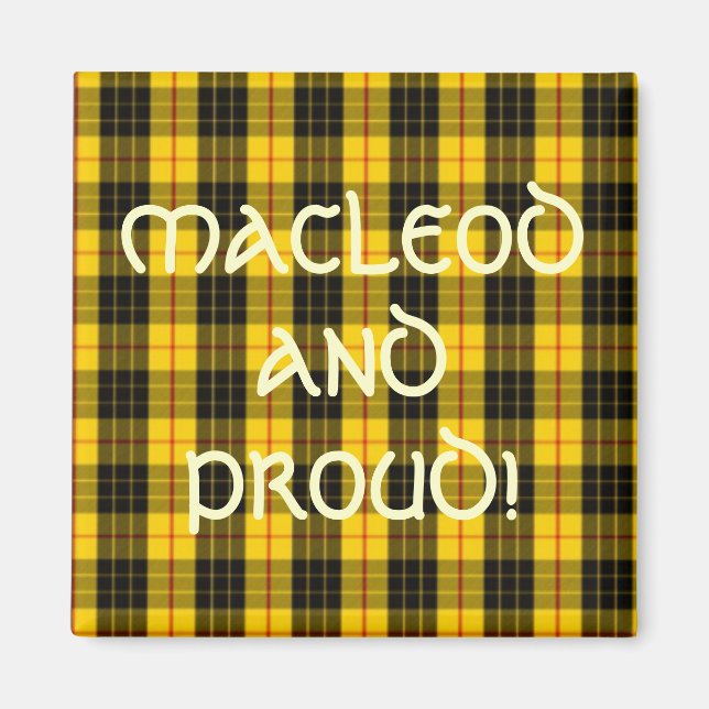 MacLeod Tartan Lewis Magnet (Front)