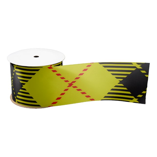 MacLeod tartan pattern Satin Ribbon (Spool)