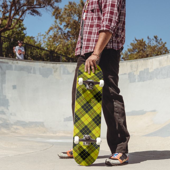 MacLeod tartan pattern Skateboard (Outdoor 2)
