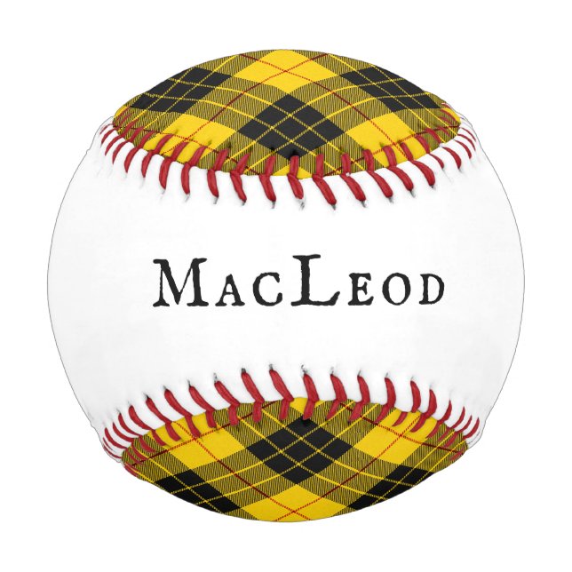MacLeod Tartan Plaid Clan Scottish Baseball (Back)