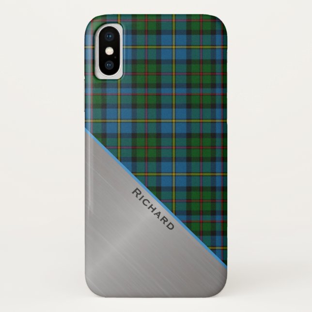 MacLeod Tartan Plaid iPhone X Case (Back)